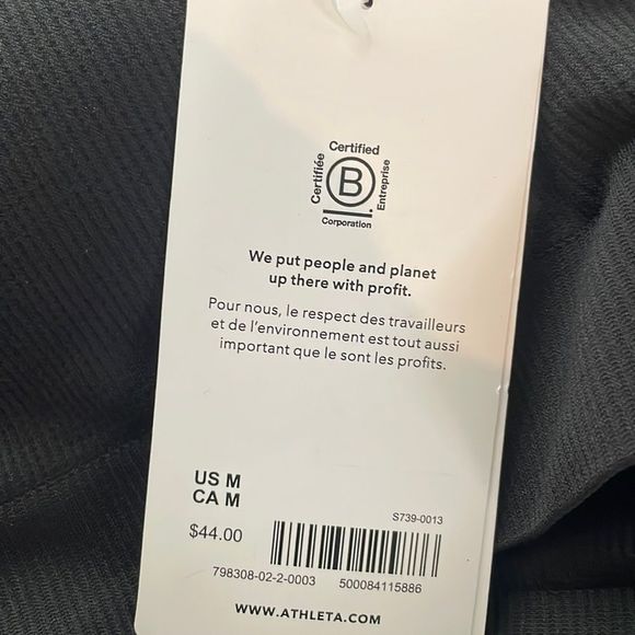 NWT Athleta Aurora Scoop Bra. Black Medium D-DD - Picture 5 of 6